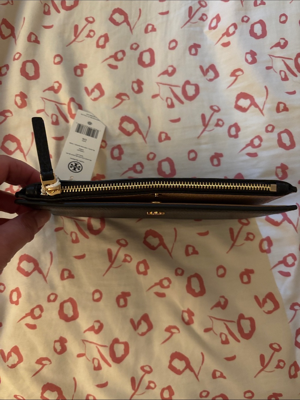 Tory Burch Blake Black Leather slim wallet nwt - Picture 4 of 5